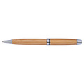 Wooden ballpen with metal applications