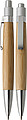 Wooden ballpen with metal clip.Brown
