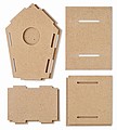 Wooden bird house