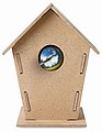 Wooden bird house