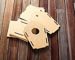 Wooden bird house