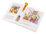 Wooden bookmarks 4-times assorted,colour coloured