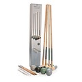 Wooden croquet set