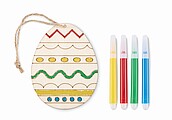 Wooden egg painting set, wood