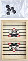 Wooden ejection game Rio, brown