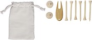 Wooden golf tees, brown