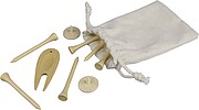 Wooden golf tees, brown