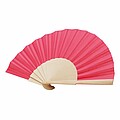 Wooden hand fan with RPET