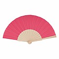 Wooden hand fan with RPET