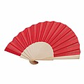 Wooden hand fan with RPET