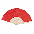 Wooden hand fan with RPET