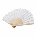 Wooden hand fan with RPET
