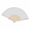 Wooden hand fan with RPET