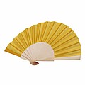 Wooden hand fan with RPET