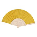 Wooden hand fan with RPET