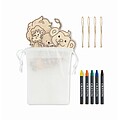 Wooden hangers set, white