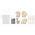 Wooden hangers set, white