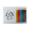 Wooden pencil colouring set, multicolour
