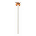 Wooden pencil in animal shape, white