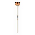 Wooden pencil in animal shape, white