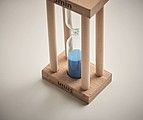 Wooden sand timer 3 minutes