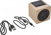 Wooden speaker with wireless technology and 3W speaker.