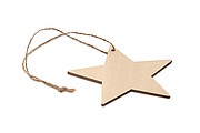 Wooden star shaped hanger
