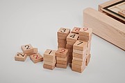 Wooden sudoku board game