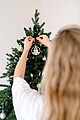 Wooden tree shaped decoration