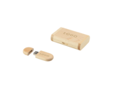 Wooden USB in a wooden box