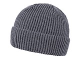 Wrap winter hat, grey melange dark