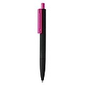 X3 black smooth touch pen, pink