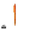 X3 GRS recycled PC plastic pen frosted, orange