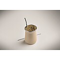 Yerba mate tea cup, beige