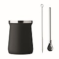 Yerba mate tea cup, black