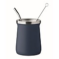 Yerba mate tea cup, french navy