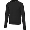 Yukon unisex interlock sports crewneck sweater, solid black