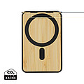 Zen RCS rplastic 5000 mah 5W magnetic bamboo powerbank, black