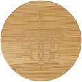 Zen tea pot with strainer and bamboo lid, transparent