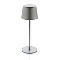 Zenic RCS recycled plastic USB re-chargable table lamp, silver