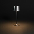 Zenic RCS recycled plastic USB re-chargable table lamp, silver