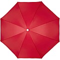 Zenith beach umbrella, red