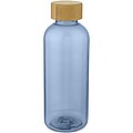 Ziggs 650 ml recycled plastic water bottle, transparent blue