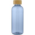 Ziggs 650 ml recycled plastic water bottle, transparent blue
