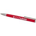 Ziguur recycled aluminium ballpoint pen (blue ink), red