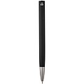 Ziguur recycled aluminium ballpoint pen (blue ink), solid black