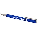 Ziguur recycled aluminium ballpoint pen, blue