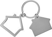 Zinc alloy house keychain