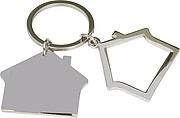 Zinc alloy house keychain
