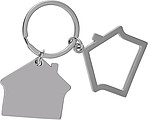Zinc alloy house keychain